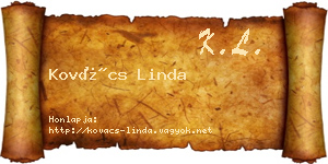 Kovács Linda névjegykártya
